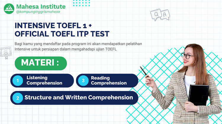 TOEFL Intensive 1 +  OFFICIAL TOEFL ITP®  TEST